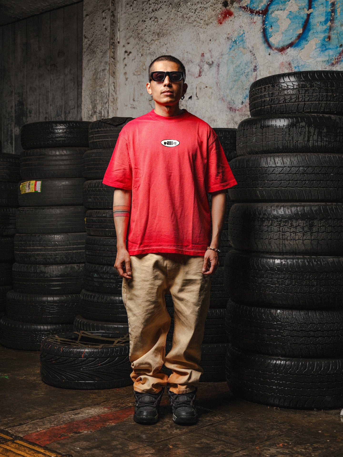 Sun Fade Tee in Blaze