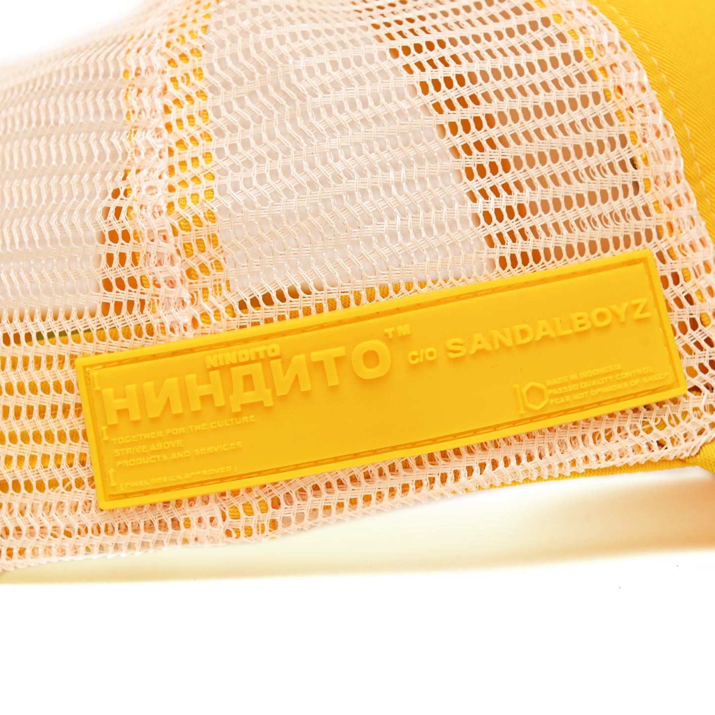 NINDITO x SANDALBOYZ GATOR CAP YELLOW