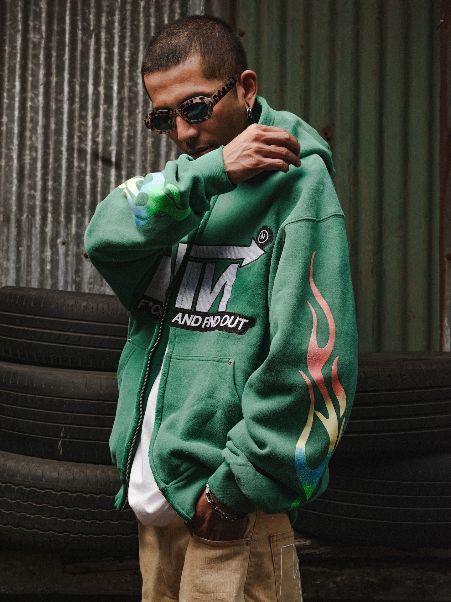 Battle Hoodie in Vert