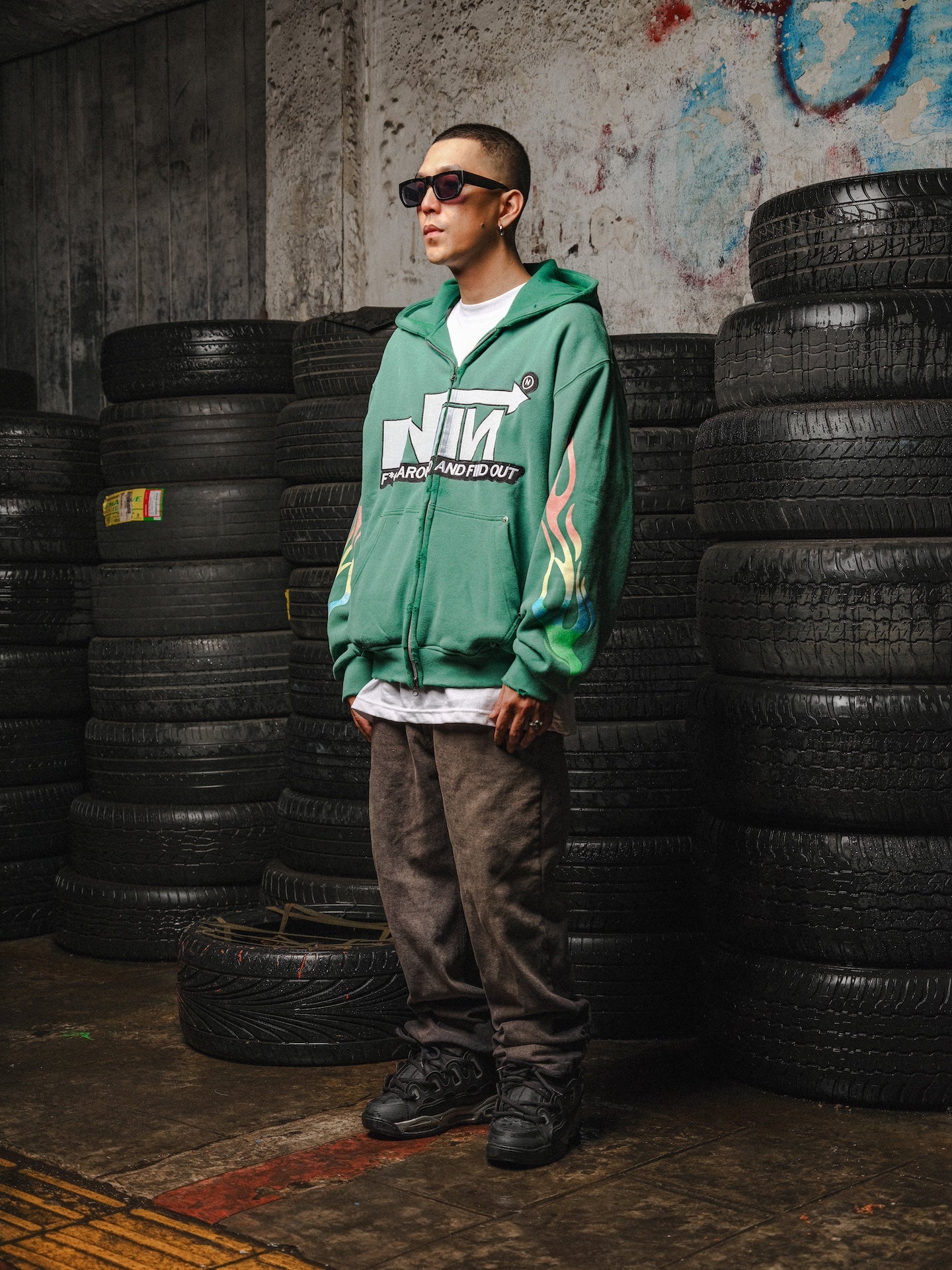 Battle Hoodie in Vert